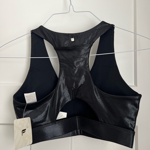 NWT Fabletics On The Go Midi Medium Impact Sports Bra (Black | S) - Picture 3 of 5